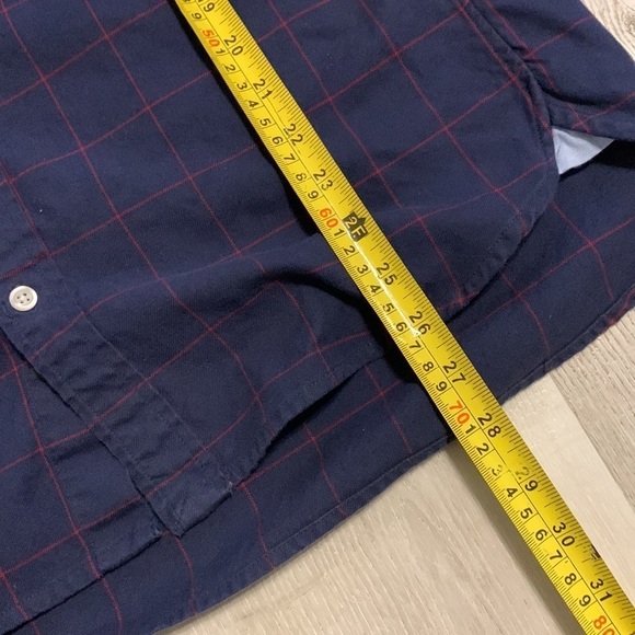 Bonobos Size M Slim Fit Navy/red Plaid windowpane - Picture 5 of 14